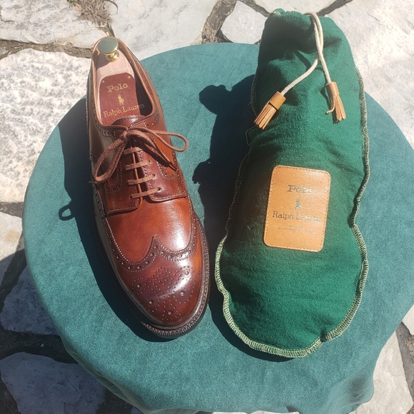 Polo Ralph Lauren Brenton brogues derbys dress shoes sz 11.5 D - Picture 2 of 15